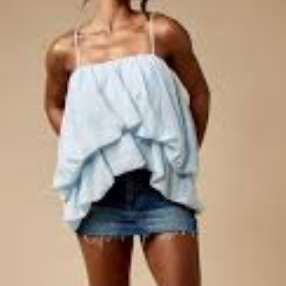 Missguided Tiered Bubble Hem Blouse SzXL NWT - Picture 4 of 6